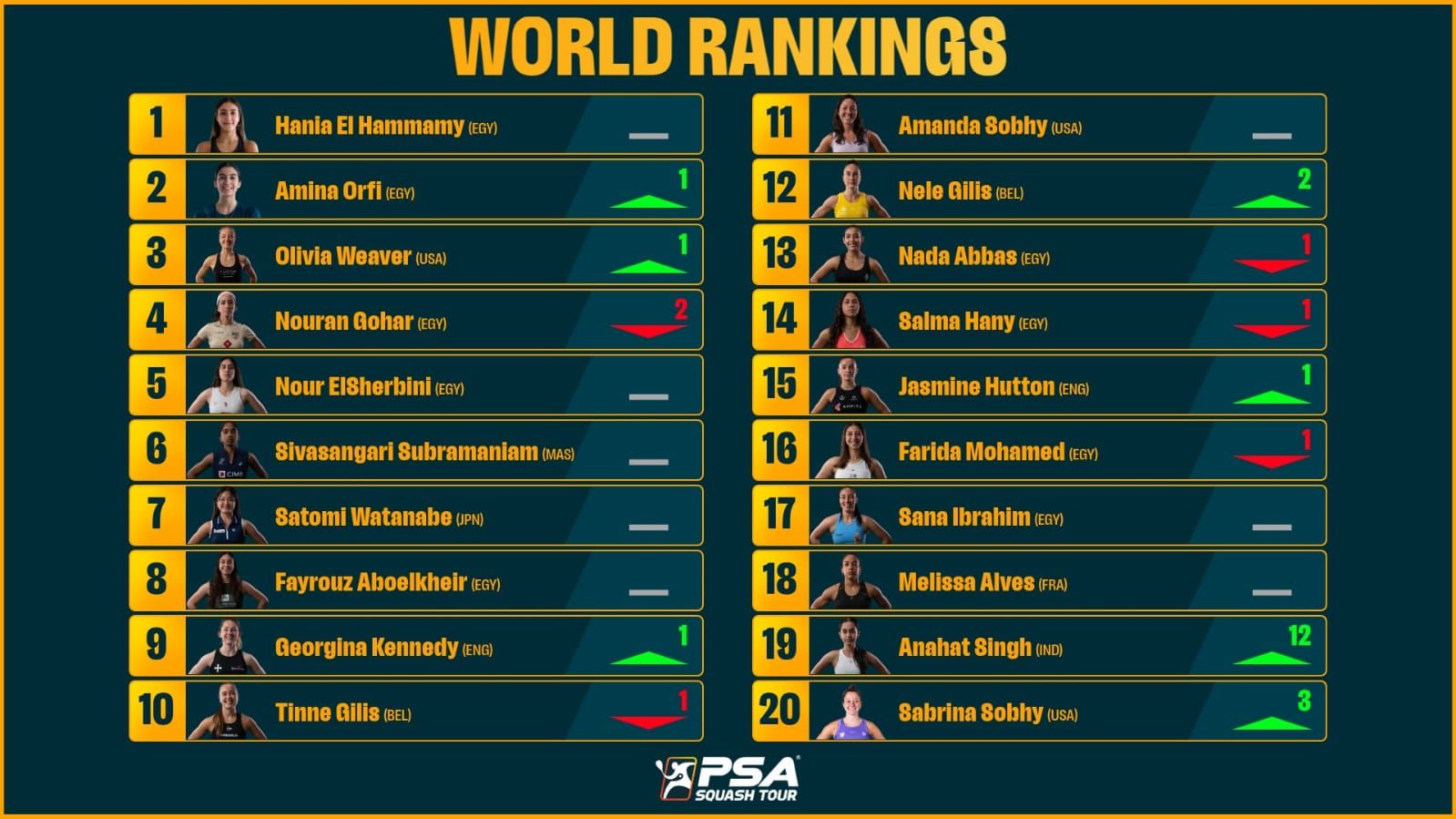 تصنيف السيدات