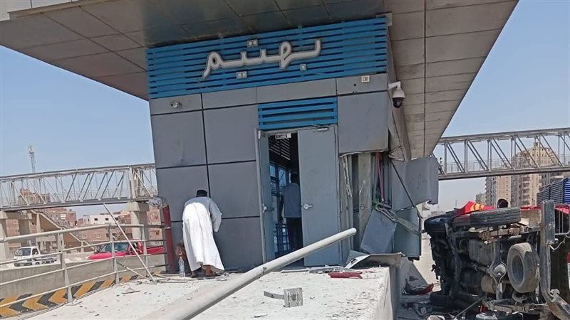 وقوع حادث بمحطة بهتيم