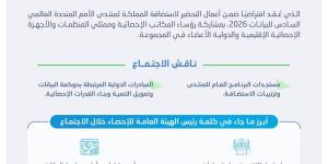 الهيئة العامة للإحصاء تشارك في الاجتماع الثاني والأربعين للمجموعة رفيعة المستوى بالأمم المتحدة