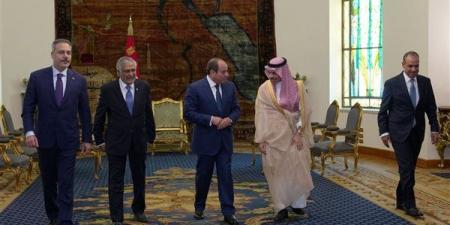 السيسي يستقبل وزراء خارجية باكستان وتركيا والسعودية (فيديو)