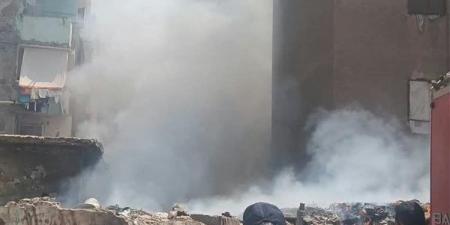 السيطرة على حريق مخلفات داخل أرض فضاء بمساكن الموالح في بنها