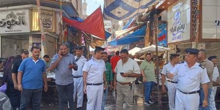 حملة مكبرة لرفع الإشغالات وتحقيق الانضباط المروري بشوارع دمياط