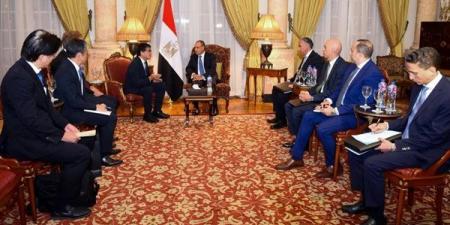 وزير الخارجية يبحث مع رئيس "تويوتا تسوشو" اليابانية سبل التعاون الاقتصادي والاستثماري
