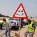 بعد حادث العمال، رفع كفاءة اجراءات السلامة بطريق الدواويس بالإسماعيلية (صور)
