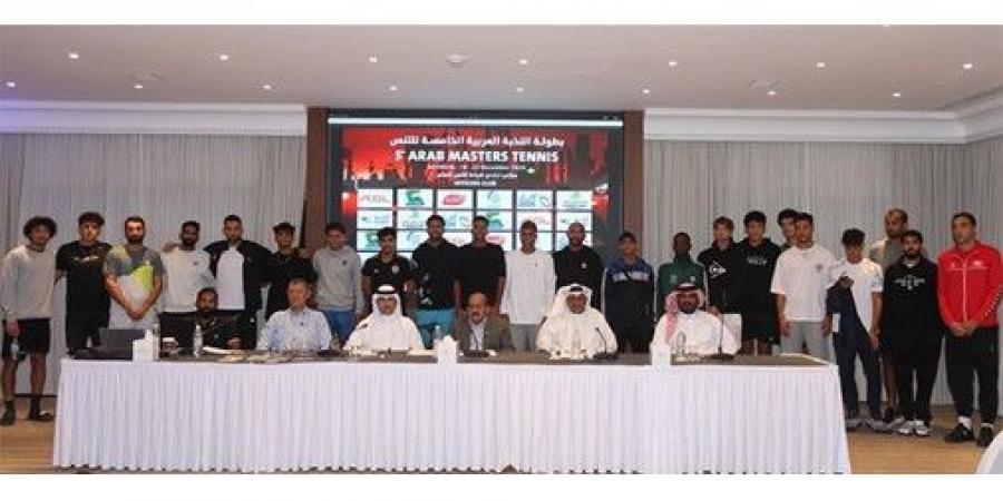 انطلاق
منافسات
بطولة
"النخبة
العربية
الخامسة
للتنس"