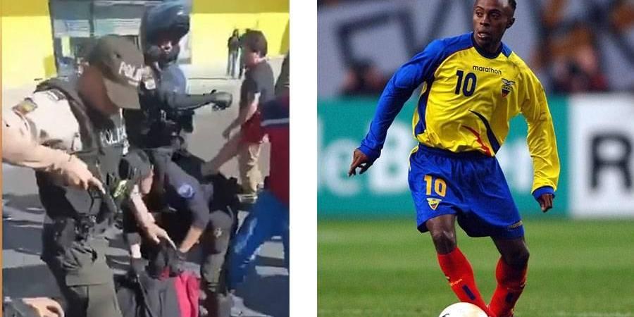 ركل ولكم نجم إكوادوري سابق بعد قيادته سطواً مسلحاً