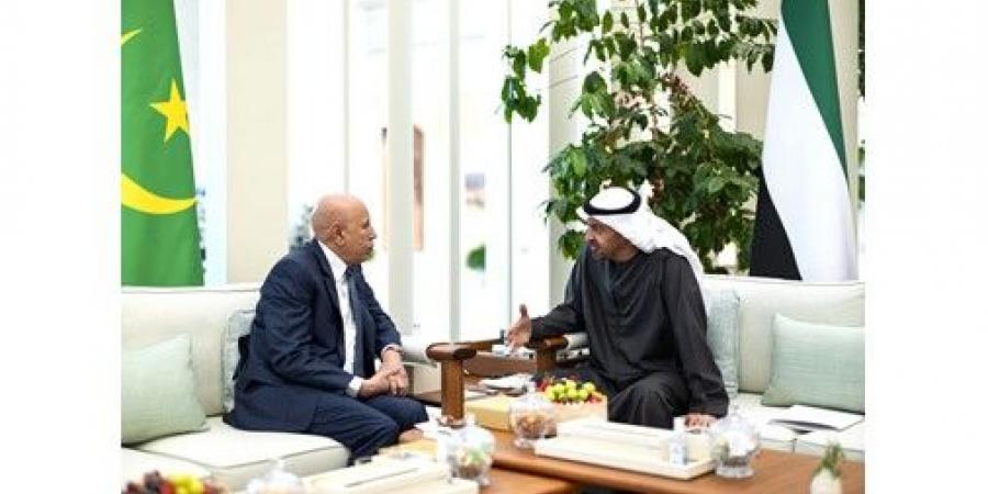 رئيسا الإمارات وموريتانيا يبحثان تعزيز علاقات التعاون بين البلدين وتداعيات التطورات الإقليمية