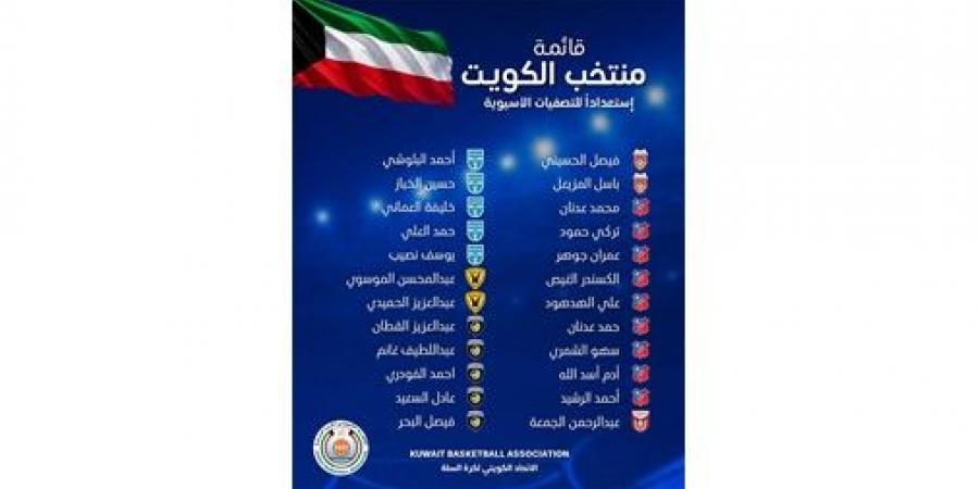 24 لاعباً يمثلون القائمة الأولية لأزرق السلة في آسيا