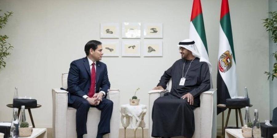 روبيو يبحث مع محمد بن زايد أمن الخليج ومستقبل مضيق هرمز