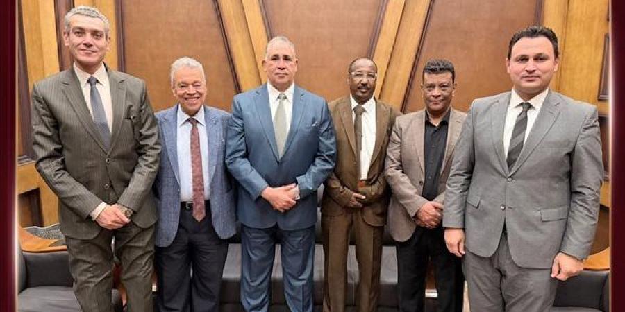 عبد الحليم علام يستقبل نقيب المحامين السودانيين لتعزيز سبل التعاون المهني