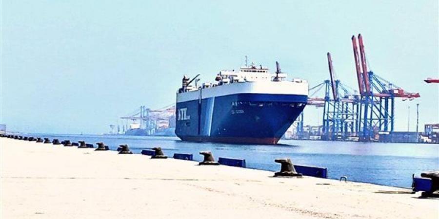 استقبال مينائى شرق وغرب بورسعيد سفينتي دحرجة سيارات خلال 48 ساعة