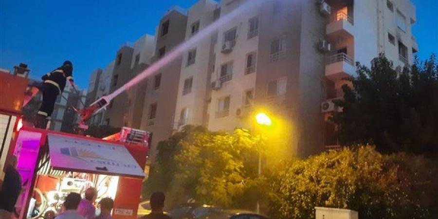 بسبب ماس كهربائي، اندلاع حريق داخل شقة في خاتم المرسلين بالطالبية
